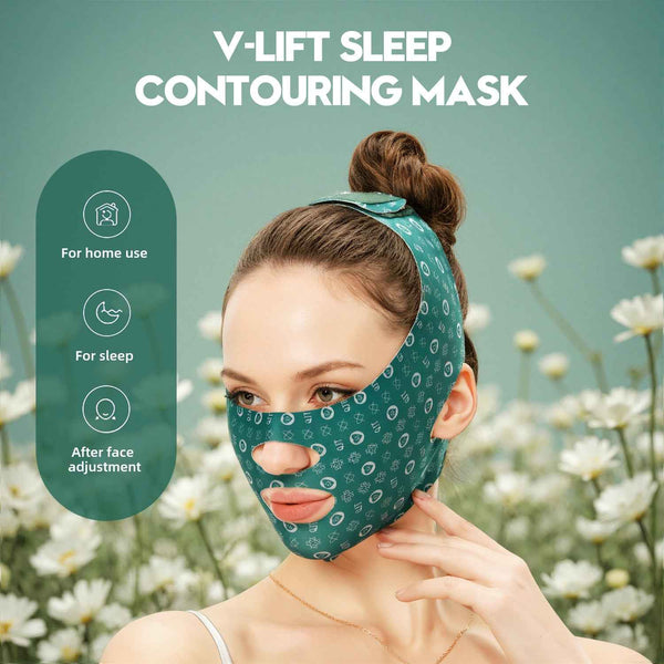 Day And Night Dual-Use V-Face Mask For Sleep, Face Shaping And Lifting, Non-Rebound Physical Correction, Small V-Face Tool, Nasolabial Fold Lifting - Obarlay