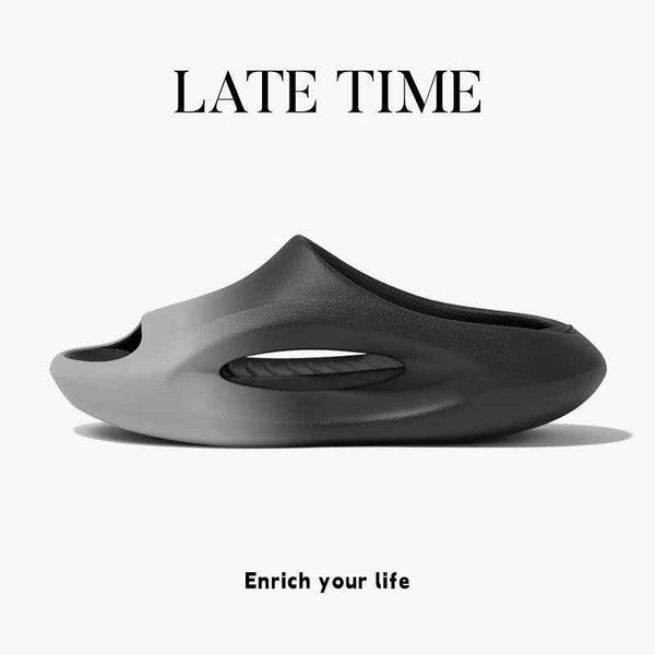 Gradient Slippers Men Summer Outdoor Wear Sports Mens Trendy Thick Bottom Couple Sandals - Obarlay