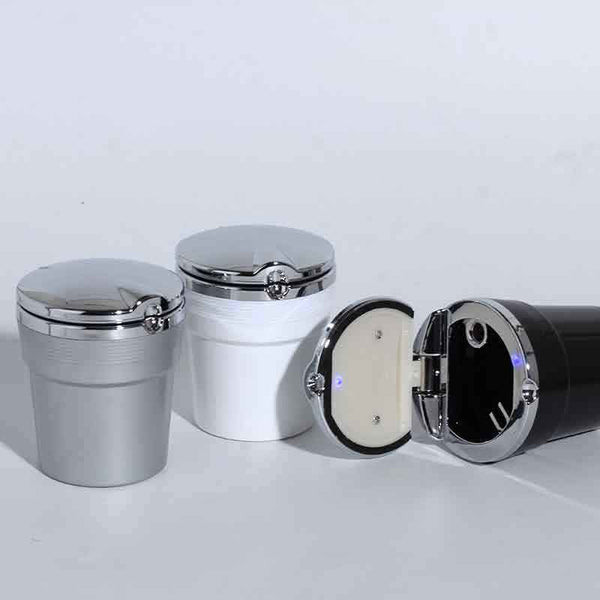 Car Ashtray with LED Lights for Stylish and Convenient Car Supplies - Obarlay