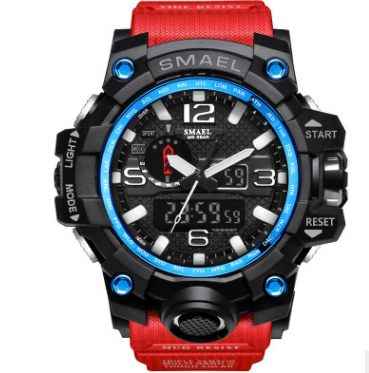 Men Sports Watches Dual Display Analog Digital LED Electronic Quartz - Obarlay