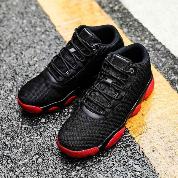 Men's sneakers canvas pure black casual travel shoes work shoes - Obarlay